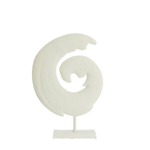 Ornament on base 43x15x60cm Shwiba cream